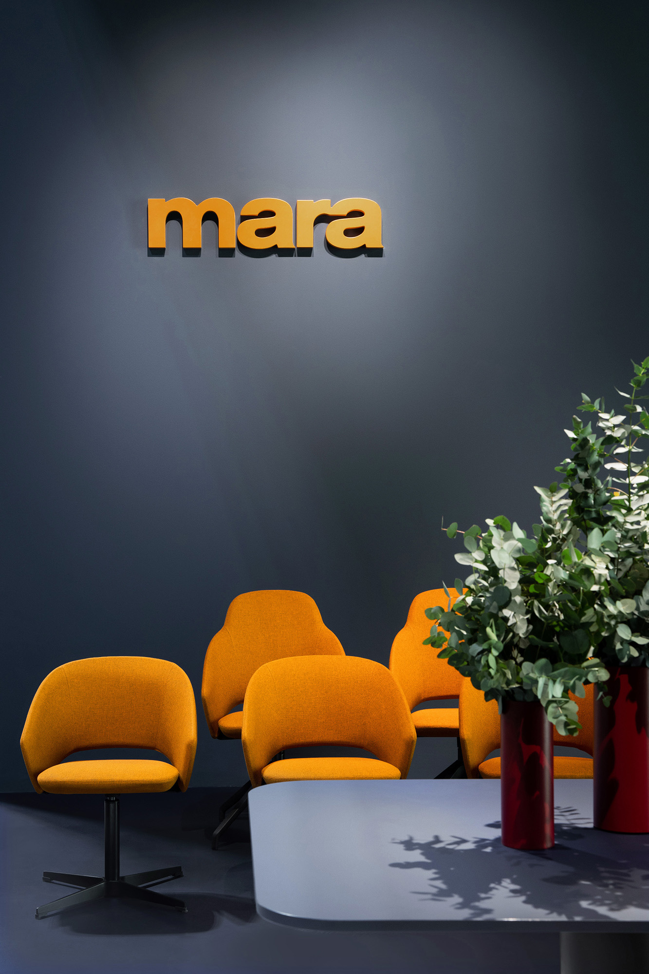 2023 Salone del Mobile Design Colour Trends: Orange and Blue